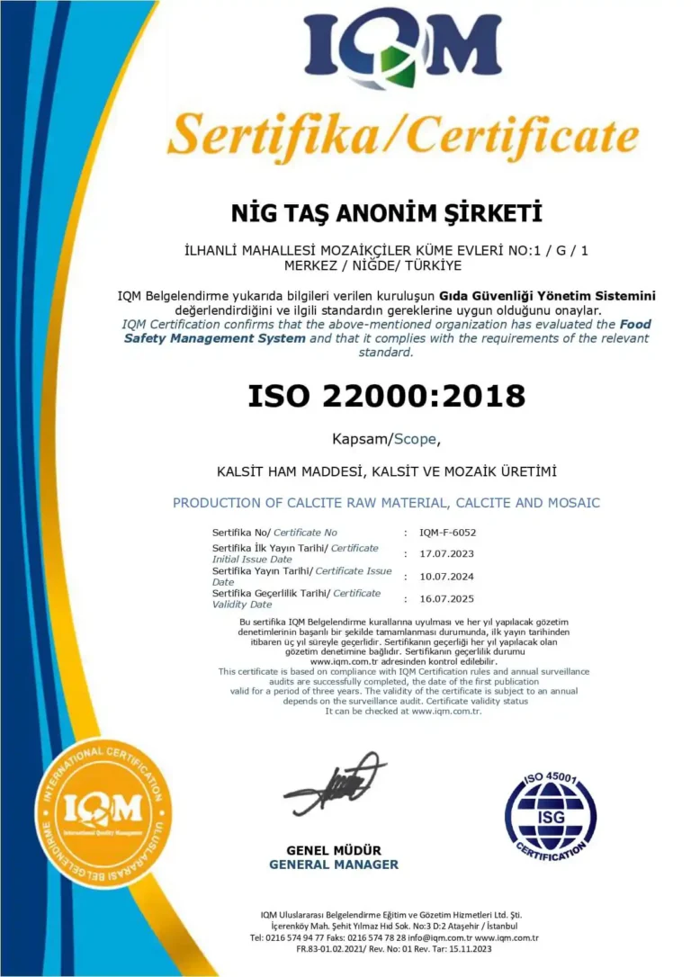 iso 45001 certificate